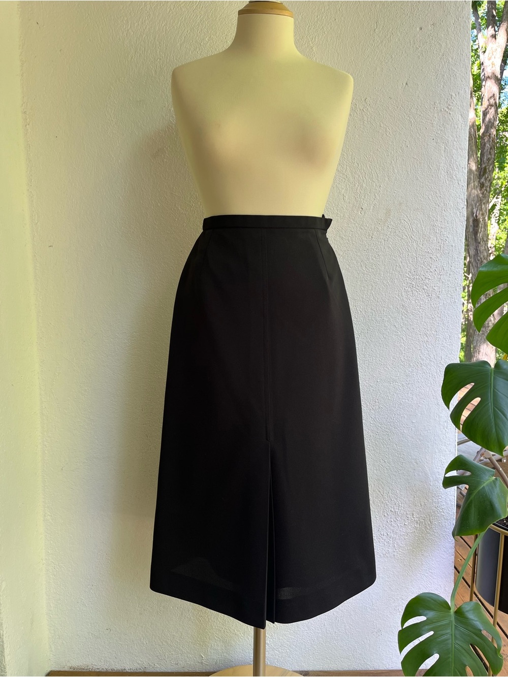 Classic Black Midi Skirt